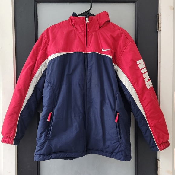 Nike Youth Blue and Red Reversible Coat YOUTH XL - Picture 1 of 12